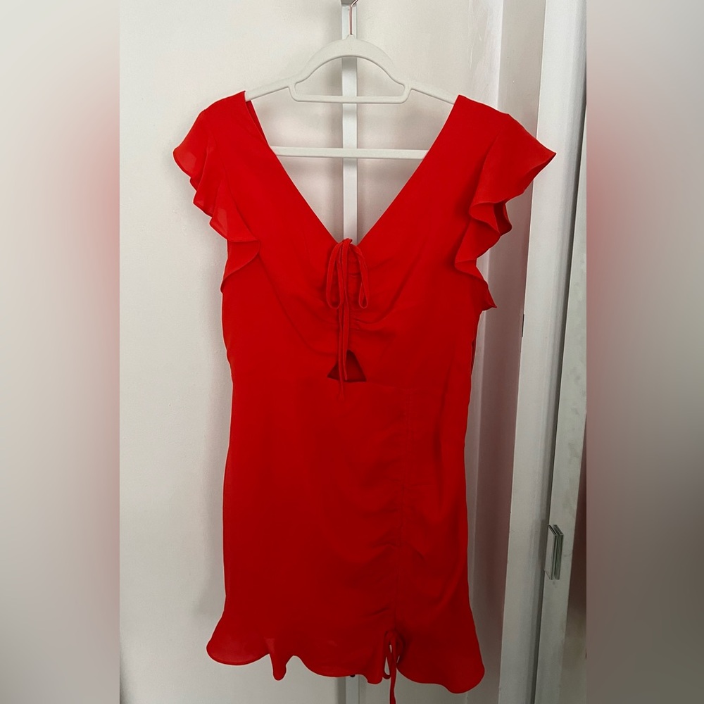 Pink Lily Red Dress